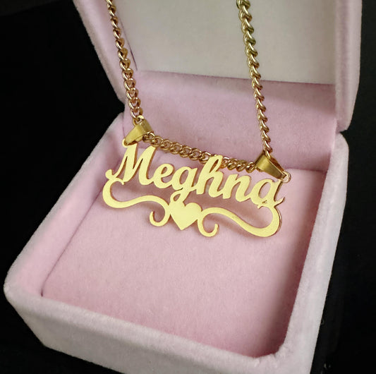 Gold-Filled Custom Nameplate Necklace